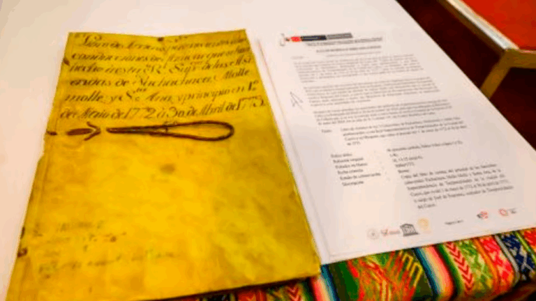 Recuperan manuscrito del siglo XVIII que revela a Túpac Amaru II como arriero